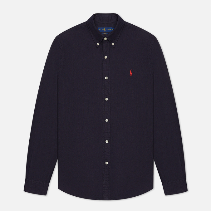 Мужская рубашка Polo Ralph Lauren Garment Dyed Oxford Slim Fit