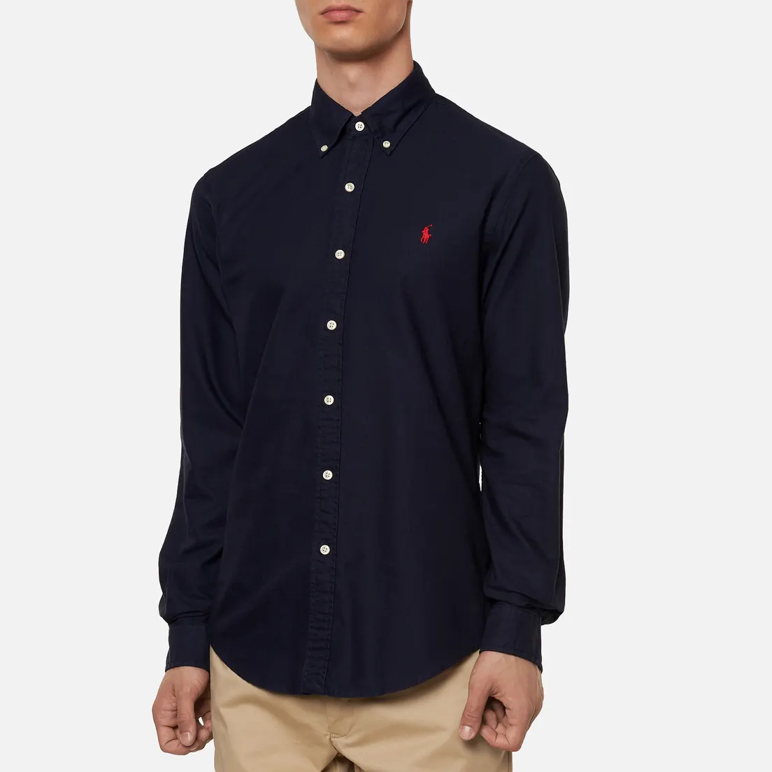 Polo Ralph Lauren Мужская рубашка Garment Dyed Oxford Slim Fit