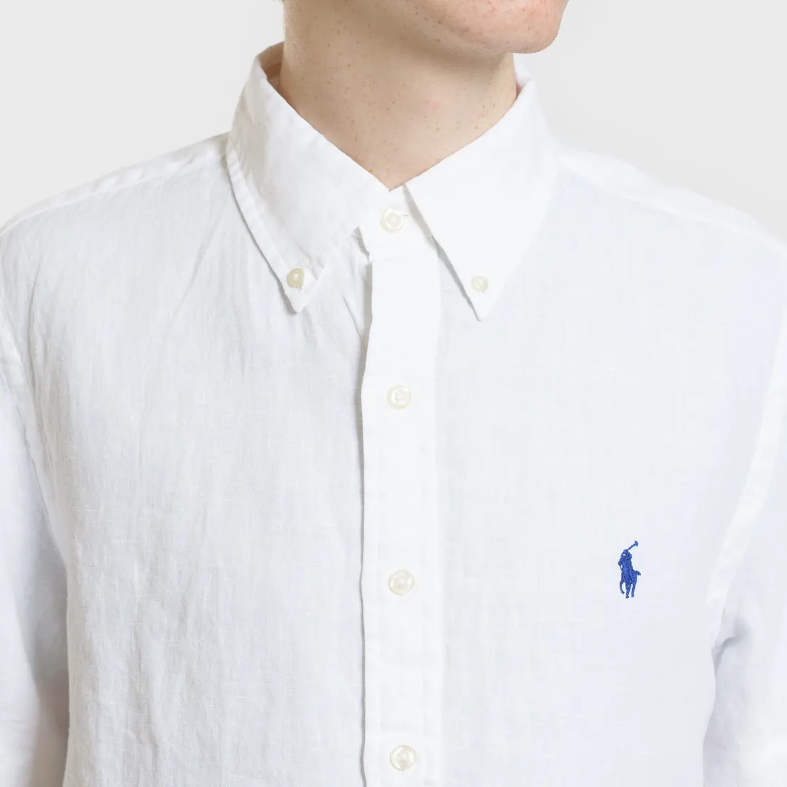 Polo Ralph Lauren Мужская рубашка Oxford Linen Slim Fit