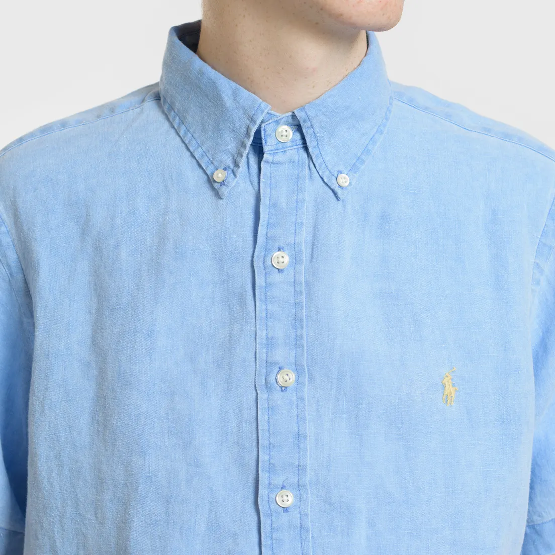 Polo Ralph Lauren Мужская рубашка Oxford Linen Slim Fit