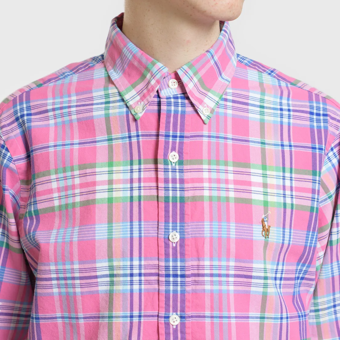 Polo Ralph Lauren Мужская рубашка Oxford Plaid