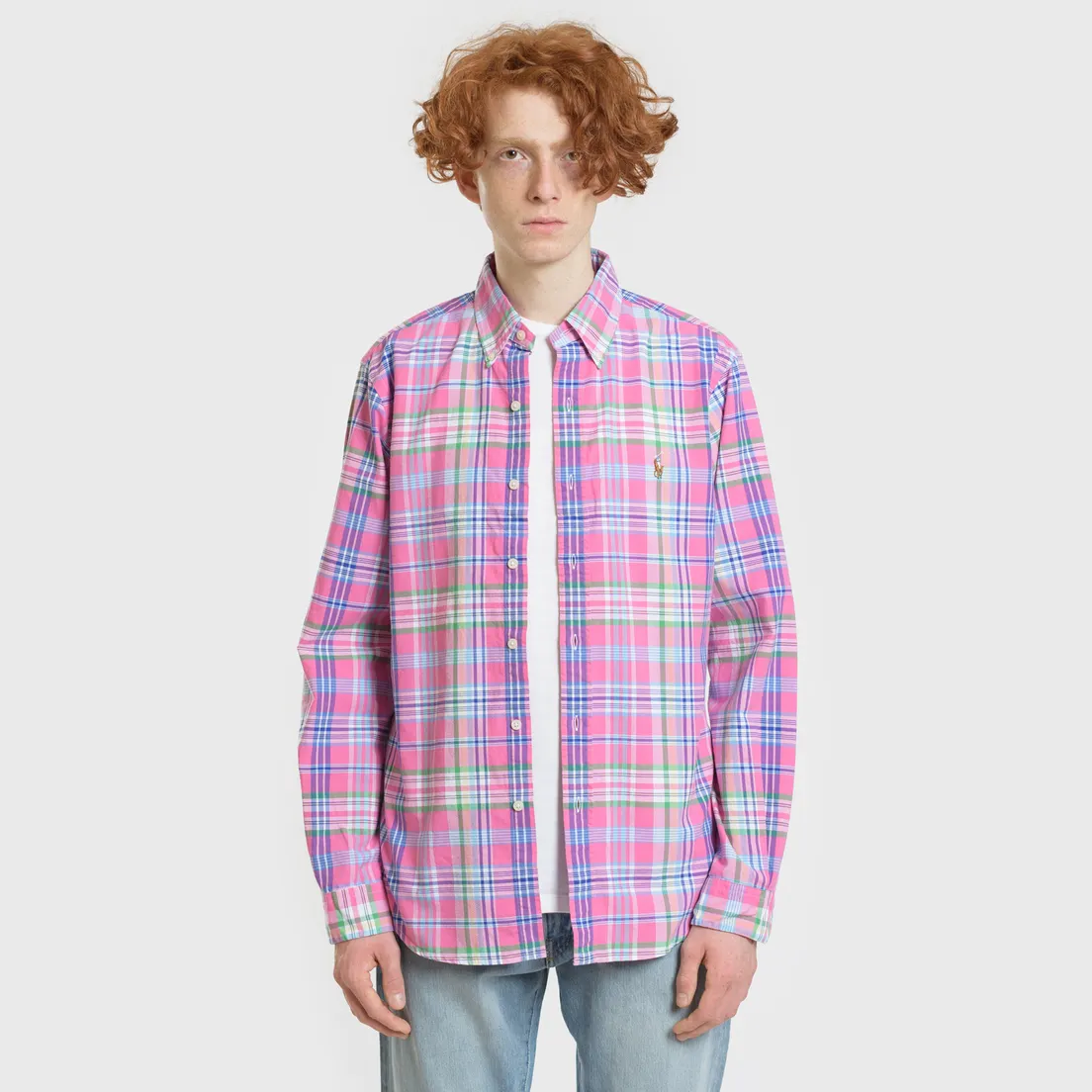 Polo Ralph Lauren Мужская рубашка Oxford Plaid