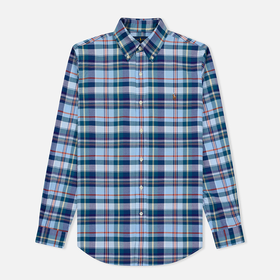 Мужская рубашка Polo Ralph Lauren Oxford Squared Green/Multicolor