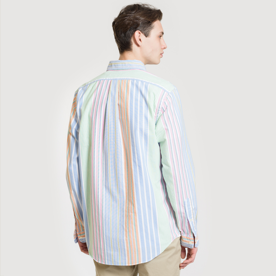 Polo Ralph Lauren Мужская рубашка Oxford Stripe University Run On
