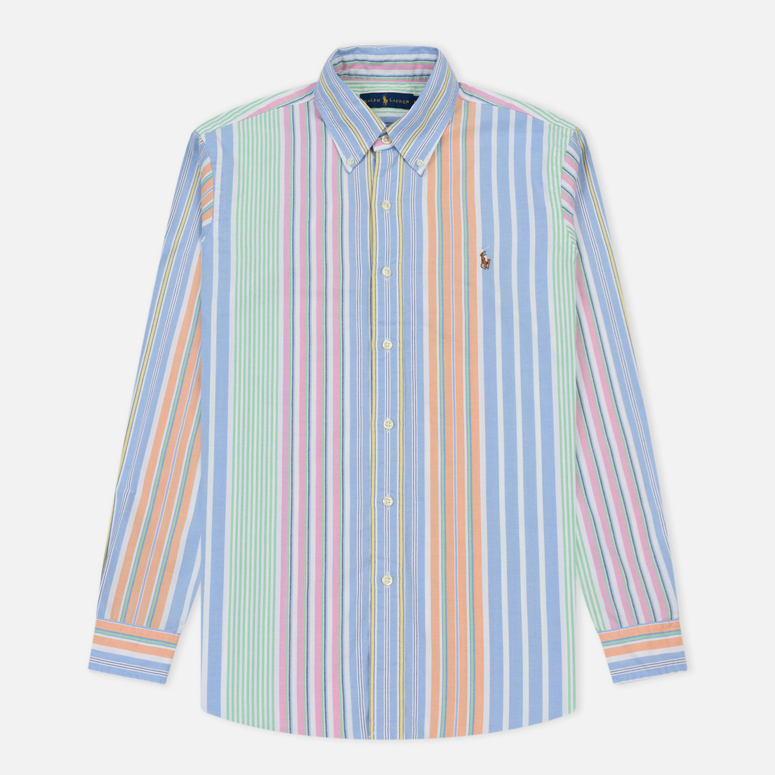 Polo Ralph Lauren Мужская рубашка Oxford Stripe University Run On