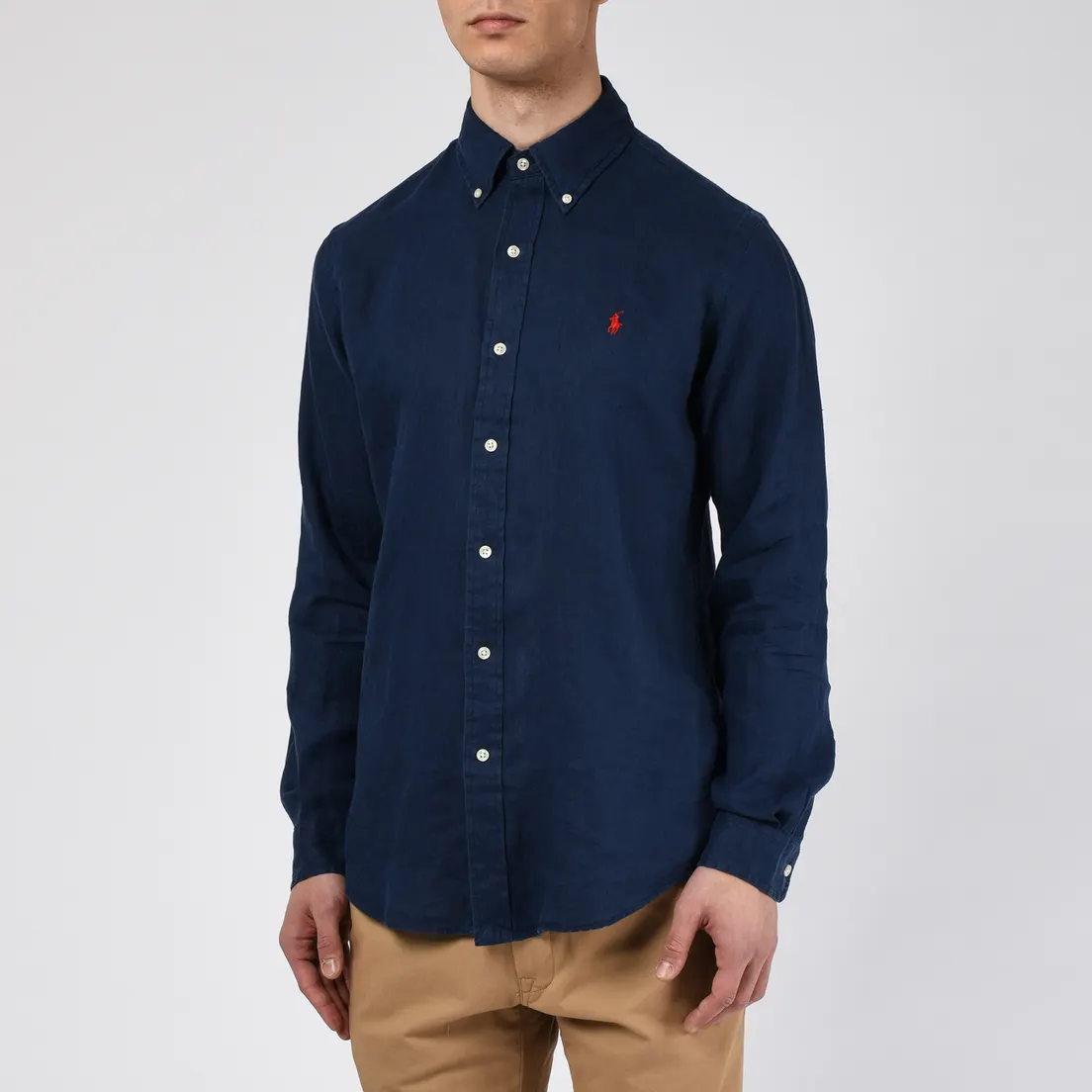 Polo Ralph Lauren Мужская рубашка Piece Dye Linen
