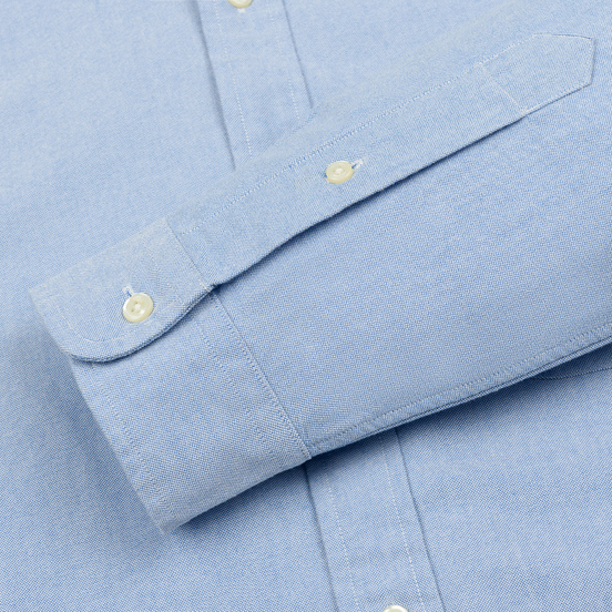 Мужская рубашка Polo Ralph Lauren Polo Bear Embroidered Pocket Oxford Blue