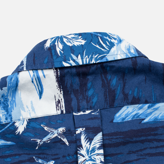 Мужская рубашка Polo Ralph Lauren Slim Fit Button Down Polo Pony Printed Oxford Flying Fish