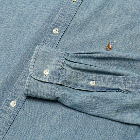 Мужская рубашка Polo Ralph Lauren Slim Fit Chambray Light Indigo