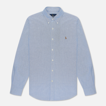 Мужская рубашка Polo Ralph Lauren Slim Fit Oxford, цвет голубой, размер XL