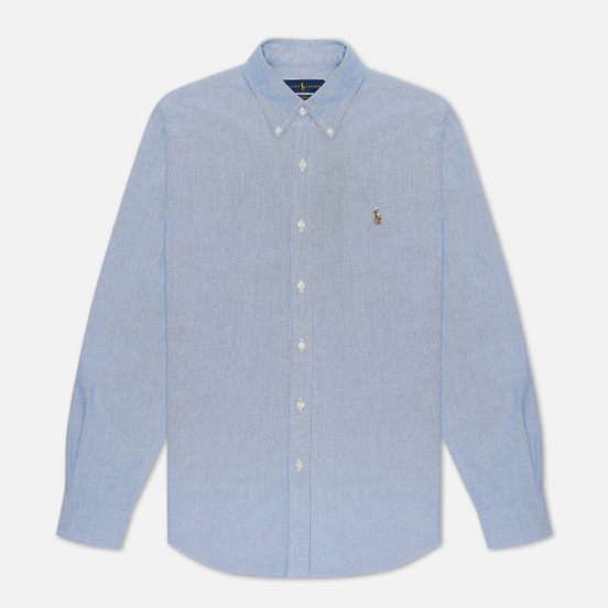 Мужская рубашка Polo Ralph Lauren Slim Fit Oxford Blue