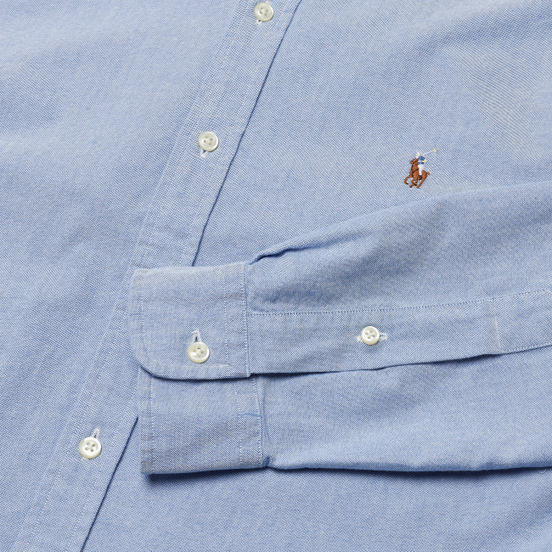 Мужская рубашка Polo Ralph Lauren Slim Fit Oxford Blue