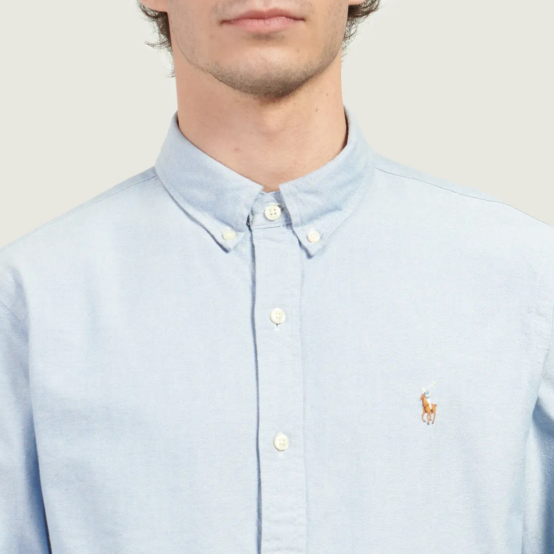 Polo Ralph Lauren Мужская рубашка Slim Fit Oxford