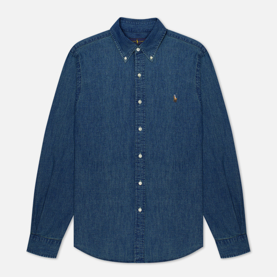 Мужская рубашка Polo Ralph Lauren Slim Fit Oxford Denim