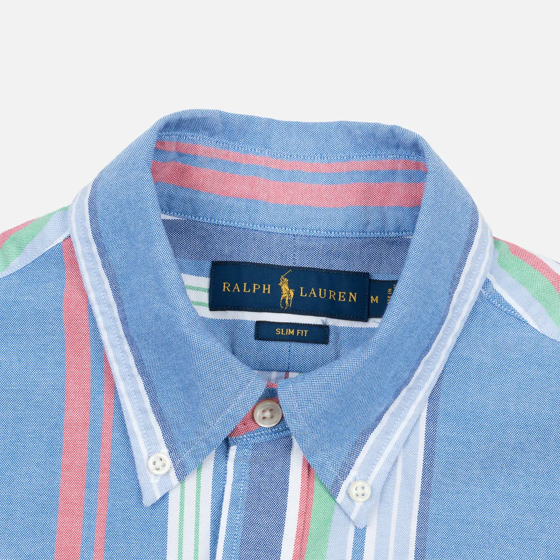 Polo Ralph Lauren Мужская рубашка Slim Fit Polo Pony Color Mini Logo Oxford