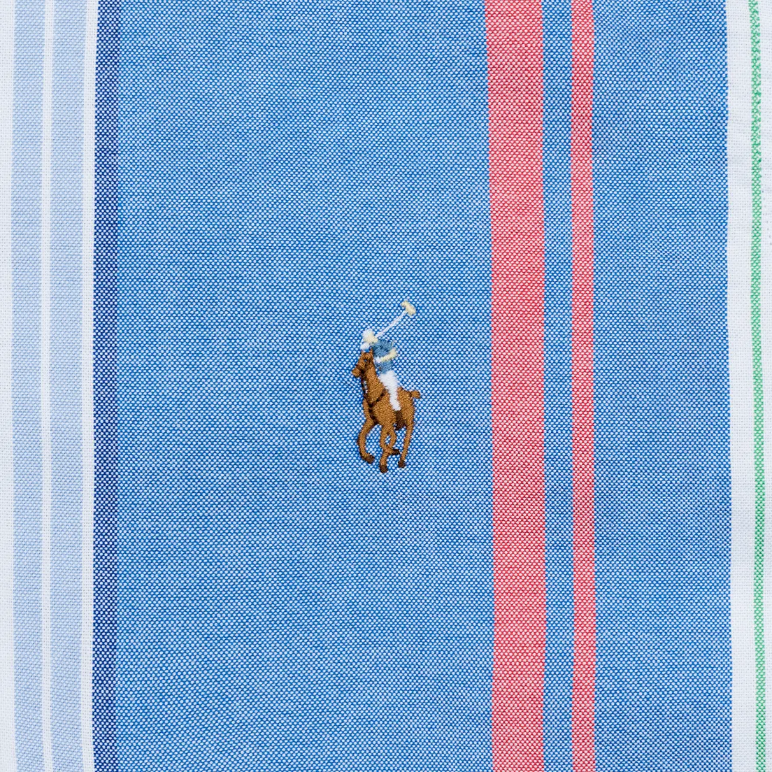 Polo Ralph Lauren Мужская рубашка Slim Fit Polo Pony Color Mini Logo Oxford