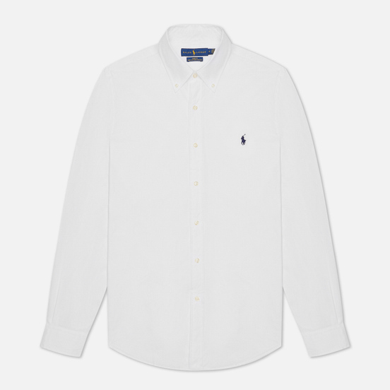 Мужская рубашка Polo Ralph Lauren Slim Fit Stretch Poplin White