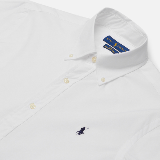 Мужская рубашка Polo Ralph Lauren Slim Fit Stretch Poplin White