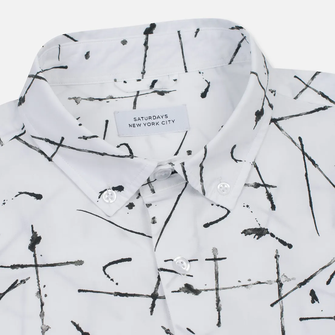 Saturdays Surf NYC Мужская рубашка Crosby Marks Print