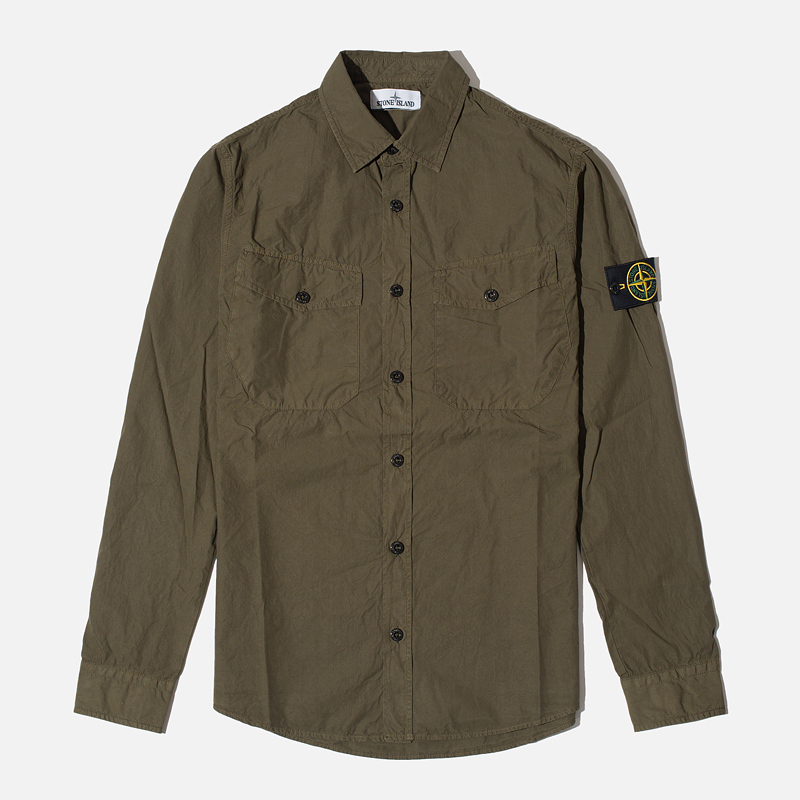 Stone Island Мужская рубашка Garment Dyed