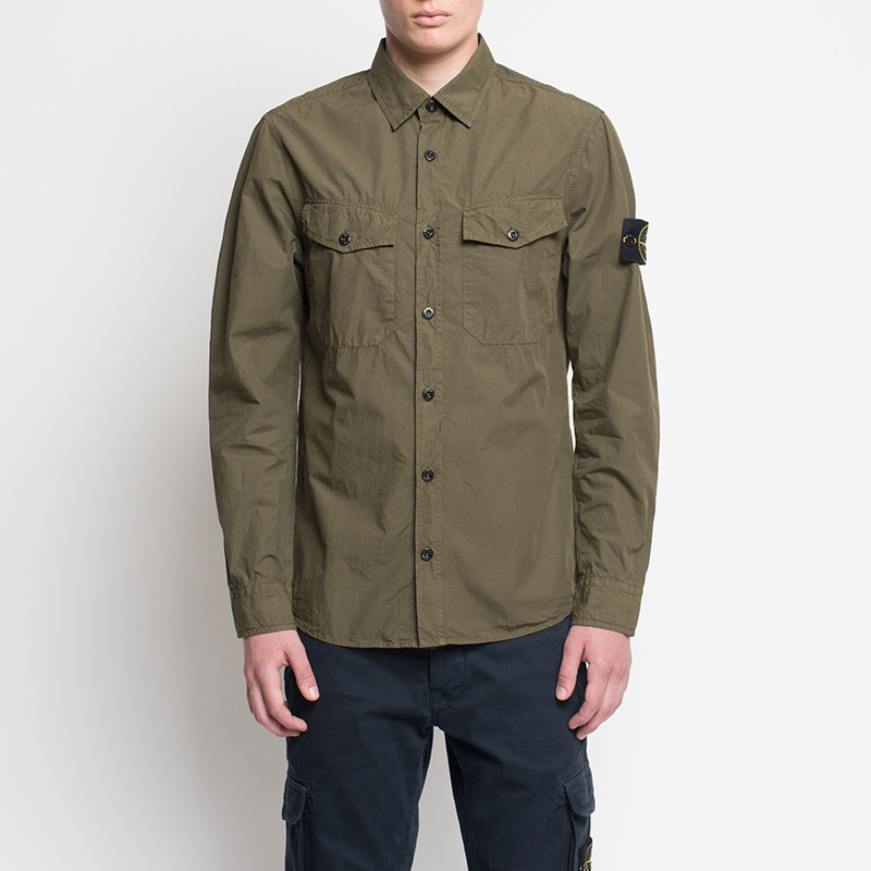 Stone Island Мужская рубашка Garment Dyed