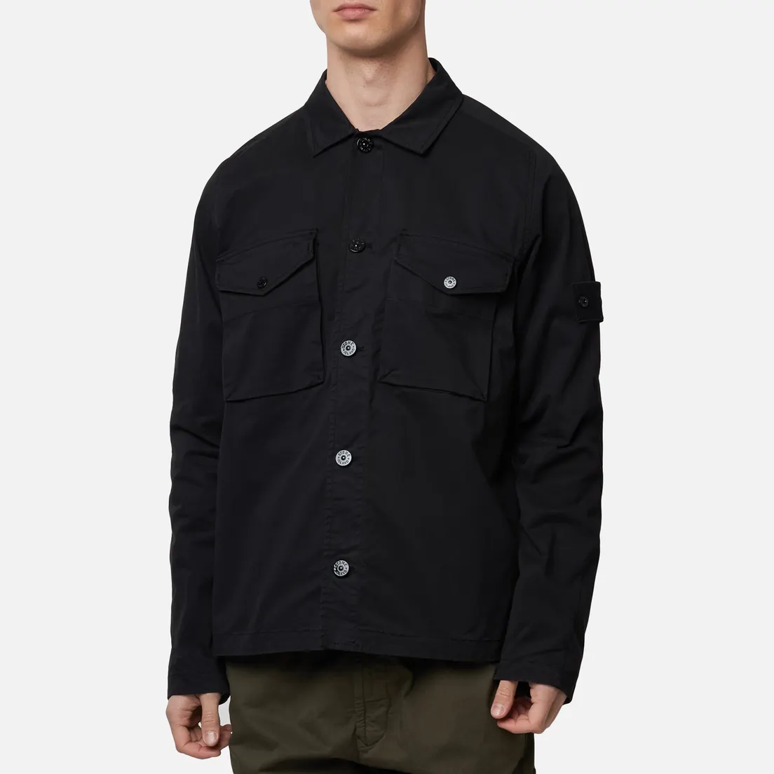 Stone Island Мужская рубашка Ghost Piece Overshirt