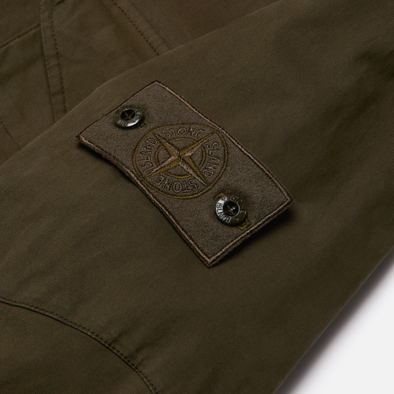 Мужская рубашка Stone Island Ghost Piece Overshirt Military Green