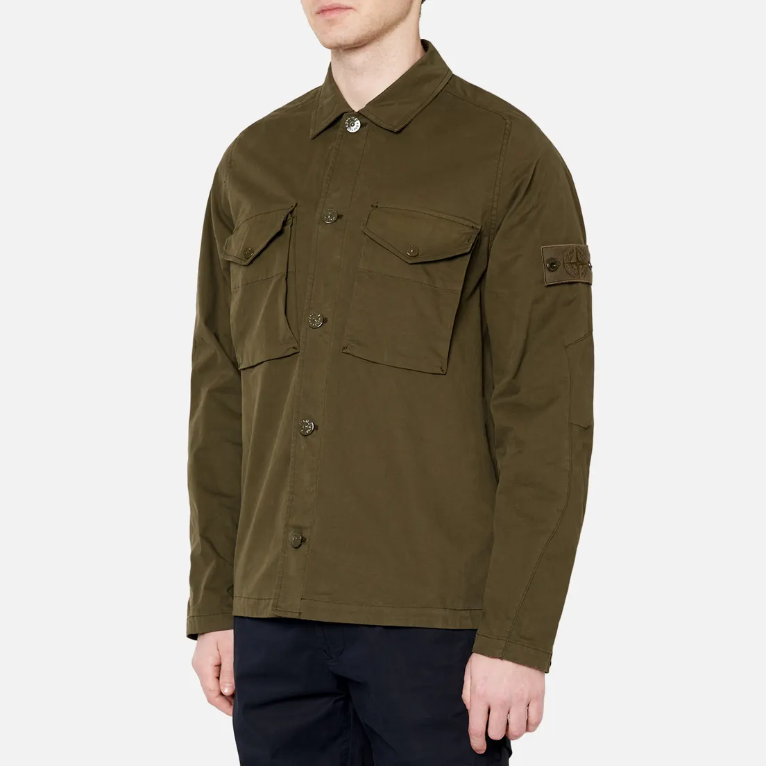 Stone Island Мужская рубашка Ghost Piece Overshirt
