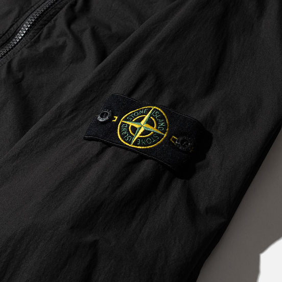 Мужская рубашка Stone Island Overshirt Half-Zip Black