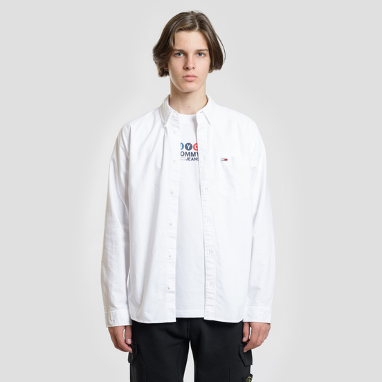 Мужская рубашка Tommy Jeans Classics Oxford Classic White