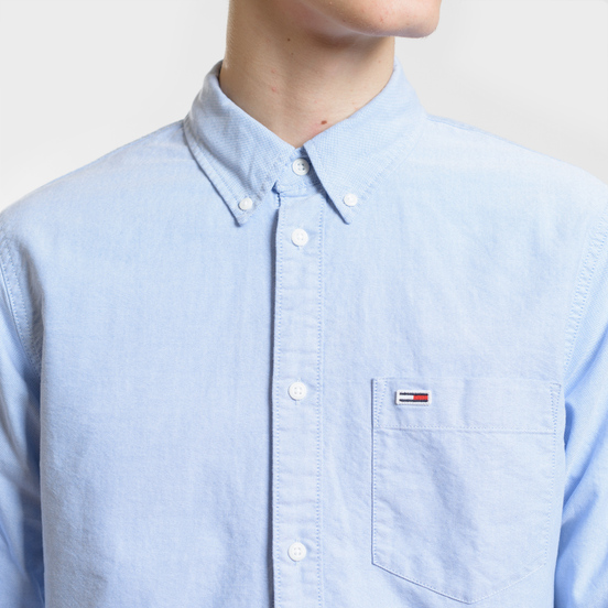 Мужская рубашка Tommy Jeans Classics Oxford Light Blue