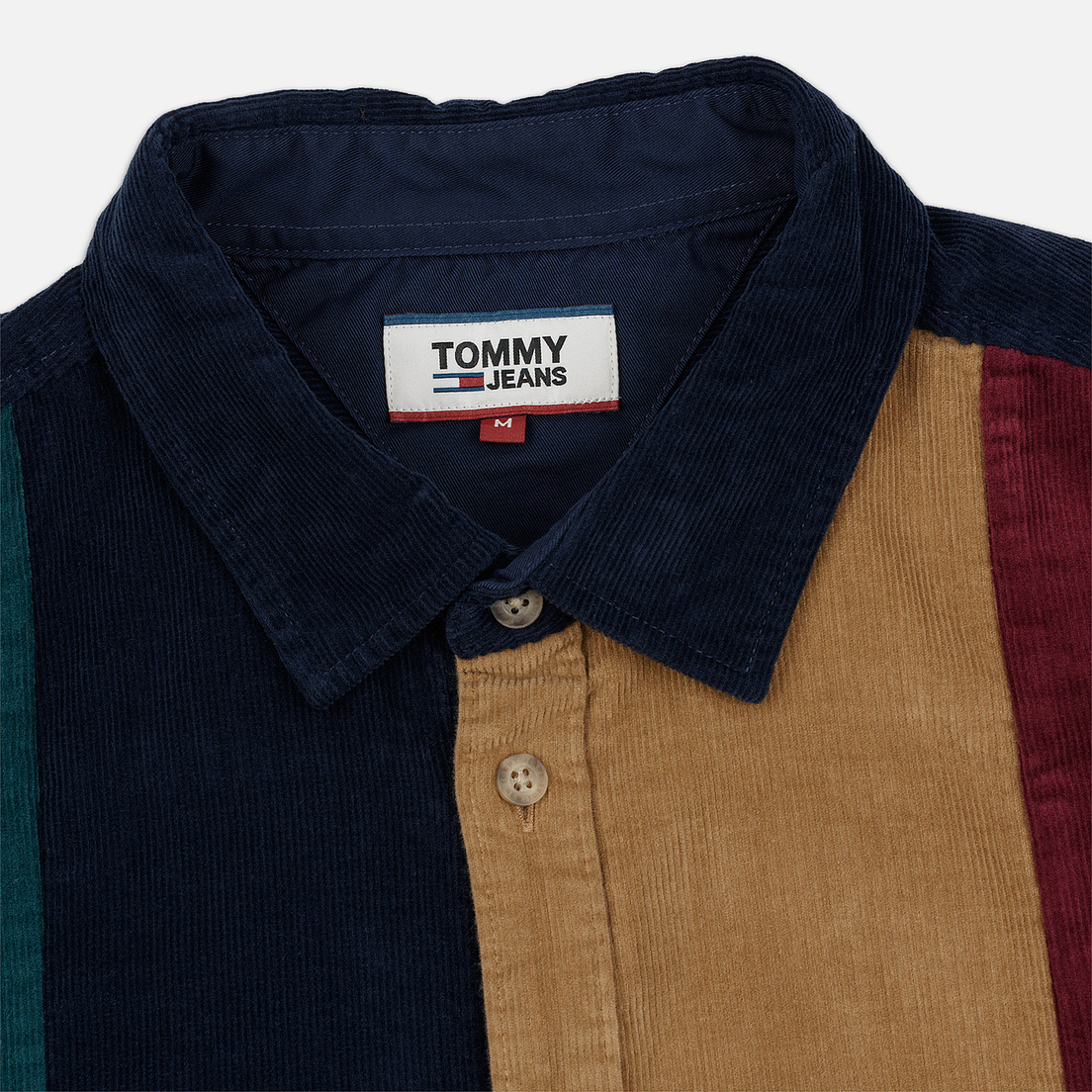 Tommy Jeans Мужская рубашка Colorblock Corduroy
