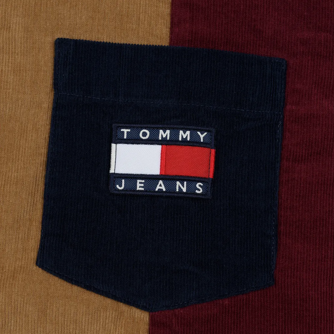 Tommy Jeans Мужская рубашка Colorblock Corduroy