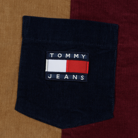 Мужская рубашка Tommy Jeans Colorblock Corduroy Black Iris/Multicolor