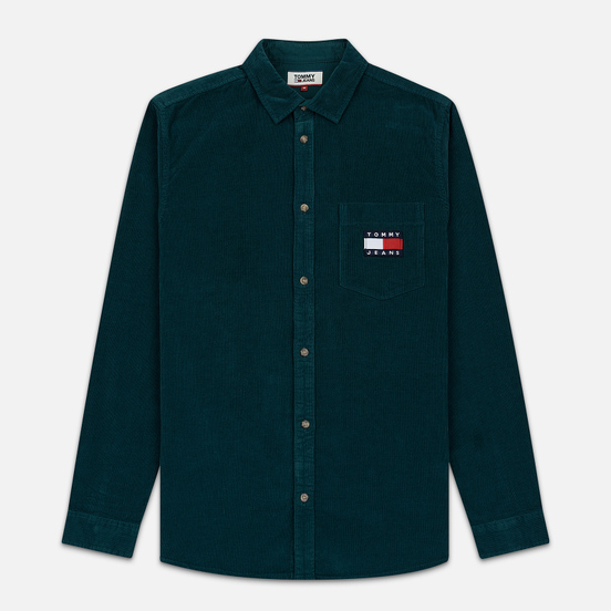 Мужская рубашка Tommy Jeans Corduroy Comfort Fit Atlantic Deep