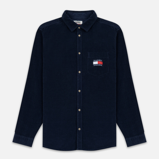 Мужская рубашка Tommy Jeans Corduroy Comfort Fit Black Iris
