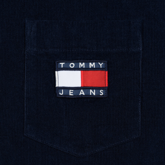 Мужская рубашка Tommy Jeans Corduroy Comfort Fit Black Iris
