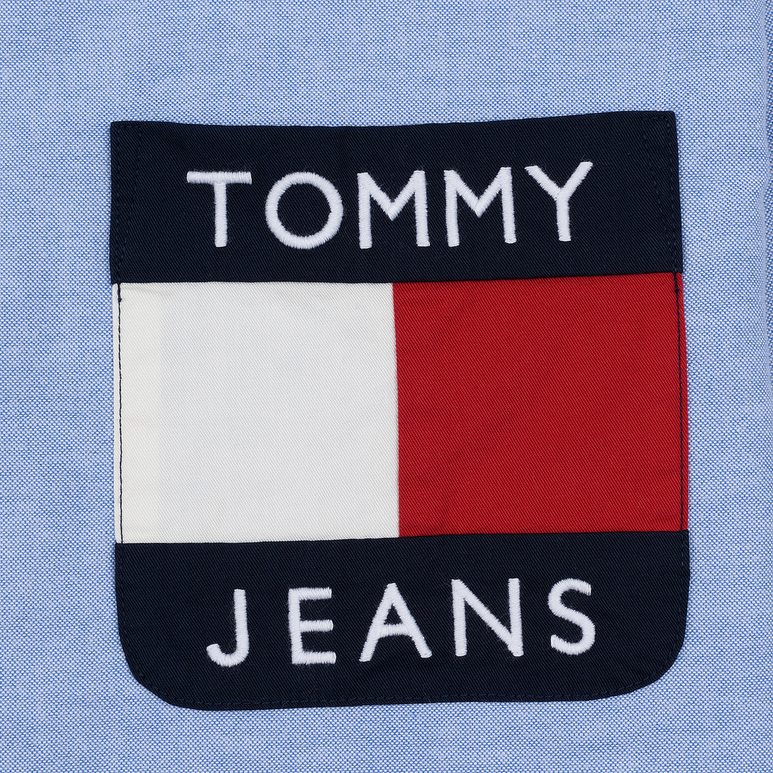 Tommy Jeans Мужская рубашка Flag Denim