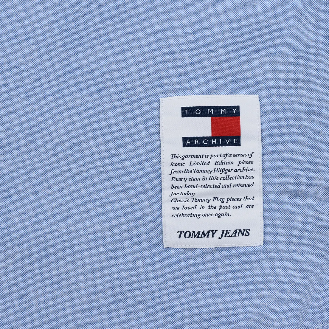 Tommy Jeans Мужская рубашка Flag Denim