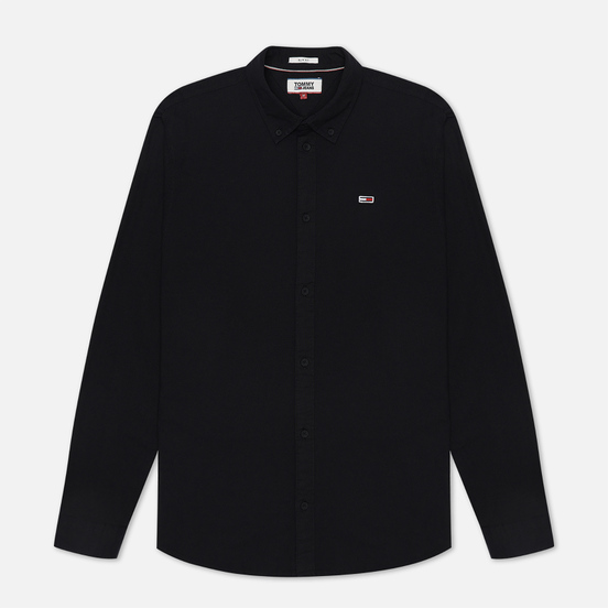 Мужская рубашка Tommy Jeans Stretch Oxford Black