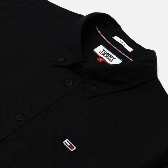 Мужская рубашка Tommy Jeans Stretch Oxford Black
