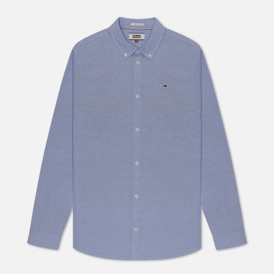 Мужская рубашка Tommy Jeans Stretch Oxford Black Iris