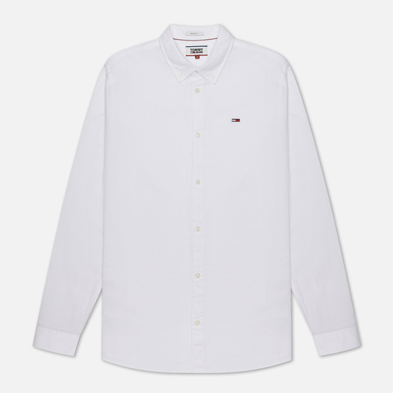 Мужская рубашка Tommy Jeans Stretch Oxford Classic White