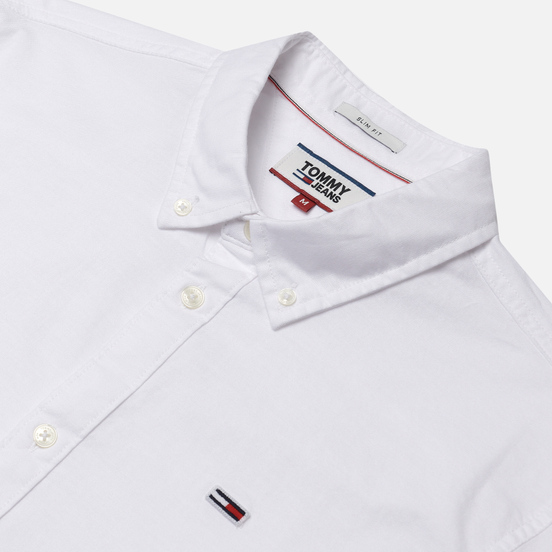 Мужская рубашка Tommy Jeans Stretch Oxford Classic White