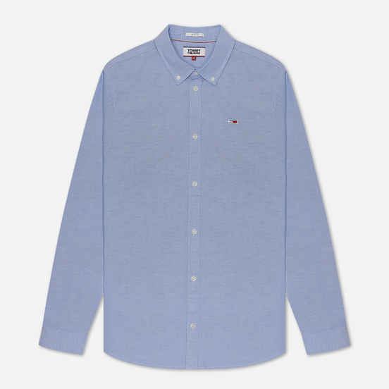 Мужская рубашка Tommy Jeans Stretch Oxford Light Blue