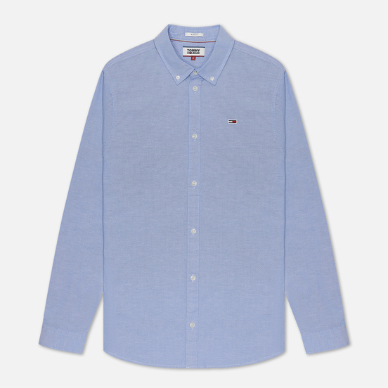 Мужская рубашка Tommy Jeans Stretch Oxford Perfume Blue