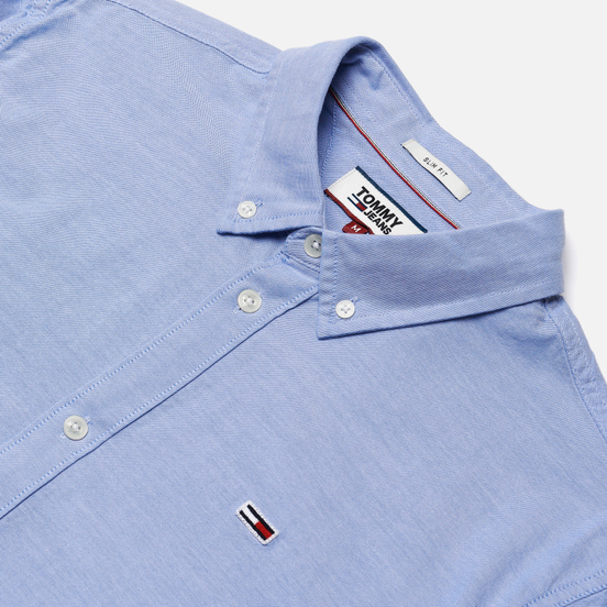 Мужская рубашка Tommy Jeans Stretch Oxford Perfume Blue
