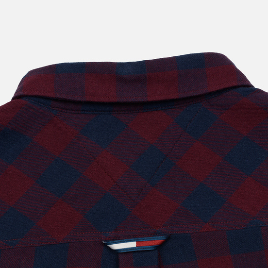 Мужская рубашка Tommy Jeans Sustainable Gingham Burgundy