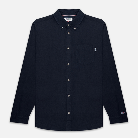 Мужская рубашка Tommy Jeans Two Tone Oxford Black Iris
