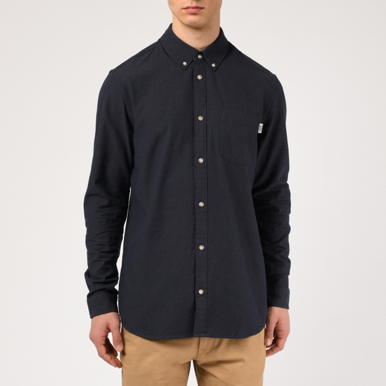 Мужская рубашка Tommy Jeans Two Tone Oxford Black Iris